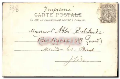Grenoble — A Igreja de São Lourenço — Papelaria das Alpes, Lug. Robert, Grenoble — Verso