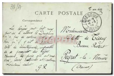 Grenoble — Os Fortes Rabot e da Bastilha — por VOIRON (Isère) — Coleção ND Phot — Verso