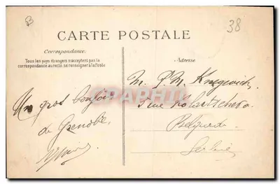 Grenoble — Place Victor-Hugo — Fort Rabot i Mont Rachet — L'Isère Pittoresque 54 — Rewers