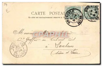 Grenoble — Iglesia de San Andrés — Editor Galeries Modernes, pl. Grenette, Grenoble — Reverso