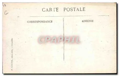 Grenoble — Avenida Alsace-Lorraine e Boulevard Gambetta — P. GAUDE, fot.-edit., Grenoble — Verso