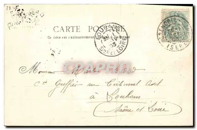 Grenoble — Ogólny widok, strona Moncherotte — Wyd. Galeries Modernes, pl. Grenette, Grenoble — Rewers