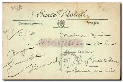 Grenoble — Beeld van Bayard — LL. — SELMOTA — Achterkant