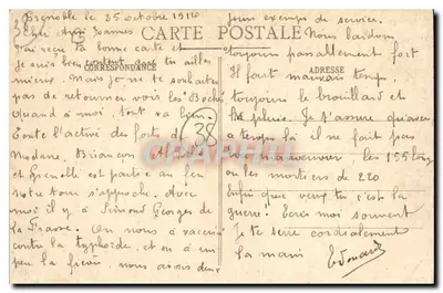 Grenoble - A Praça Victor Hugo e os Fortes - E.R. — Verso