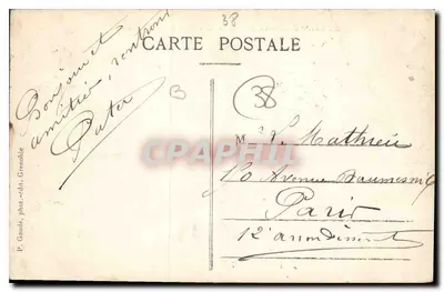 Grenoble — La Tronche, L'Île Verte e a Cadeia dos Alpes — P. Gaufé, fot.-edit. Grenoble — Verso
