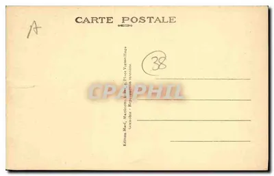 Grenoble — Vista geral sobre os Pontes da Isère e as Alpes — Edição Marf, Place Vigor-Huze — Verso