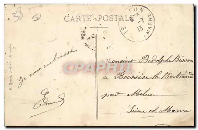 Grenoble — Pomnik Stoletnia — Plac i Katedra Najświętszej Maryi Panny — Rewers