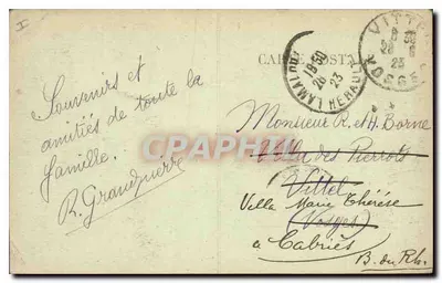 Lamalou-les-Bains — Vista sobre o Orb — editor anônimo, n° 275 — Verso