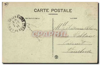 LAMALOU-le-HAUT (Hérault) — L'Allée des Chênes — Edit. Marius Pons, Béziers — Achterkant