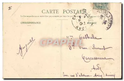 Lamalou-le-Haut (Hérault) — Aleja dębów — M. Ponna, Hérault, nr 26 — Rewers