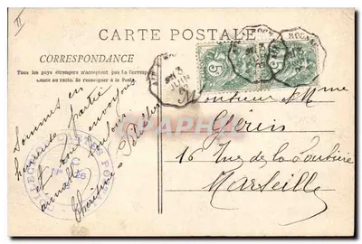 Roquefavour — Wejście do Ermitażu — Fototypia E. Lacour, Marsylia, n°387 — Rewers