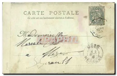 Saintes-Maries - Interior de la iglesia — Souvenir F. Bortae — Reverso