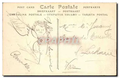 Les Baux (Bouches-du-Rhône) — algemeen uitzicht op de ruïnes (zuidkant) — Pinet, Hotel Monte-Carlo, n°21 — Achterkant