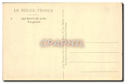 Les Baux (B.-du-R.) — Algemene uitzicht — Les Éditions d'Art VVOM, Parijs — Achterkant