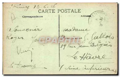 Stara pocztówka St Remy de Provence Les Alpelles — Rewers