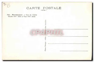 Montmajour — Dziedziniec klasztoru i wieża dzikiego klasztoru — Foto George — Rewers