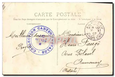 Aix-en-Provence - Aqueduto de Roquefavour — Coleção Jaussaud - Aix — Verso