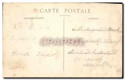 Martigues — Salida de las escuelas - Quai Marceau — Edición Galeries Olive — Reverso