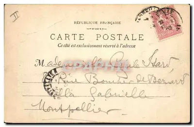 Marsiglia - 2 - Panorama del Roucas-Blanc e delle isole del Frioul — Fototipo E. Lacour, 19, rue Thubanew — Verso