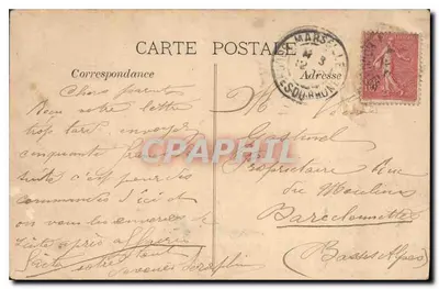 Exposição Colonial, MARSEILLE 1906 — Casa dos Notáveis Annamitas — Editor: Fluto-Ateliers Baudouin-Vincent, Marselha — Verso