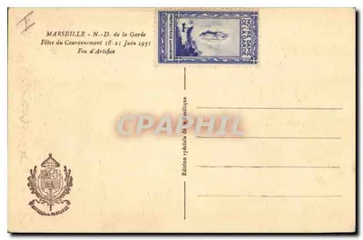 Feesten van de kroning van Onze Lieve Vrouw van de Wachtpost — Marseille — Speciale uitgave van de Basiliek — Achterkant