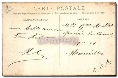 Arles - Een amateurwedstrijd in de Arenas — Fototipie E. Lacour - Marseille — Achterkant