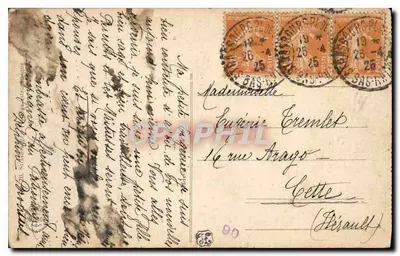 Estrasburgo — Relógio astronômico — edição não identificada — Verso