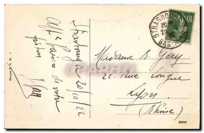 Strasburg — Widok panoramiczny — Marque R. A. St. 1 — Rewers