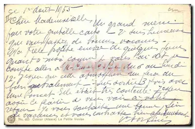 Colmar (Elzas) — De Kleine Venetië — Paul Manns F18 — Achterkant