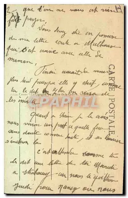 Colmar — A Corte de Apelação — Carte postale n° 5172 — Verso