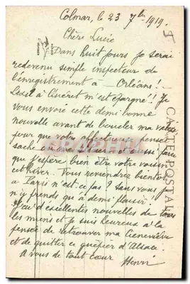 Colmar - Fontaine Schwendi — widok z łuku — Rewers