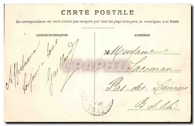 Panoramiczny widok z bazyliki N.D. de Fourvière — Lyon — wydane przez pocztę — Rewers