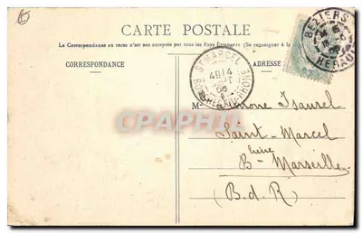 Béziers — Kaskada Titanu — M. Pous, fot. — numer seryjny nie widoczny — Rewers