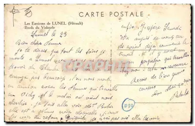 I dintorni di LUNEL (Hérault) — Bords del Vidourle — editore Caim — Verso