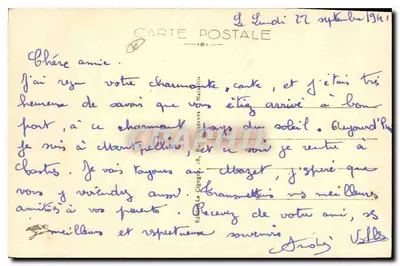 Montpellier — O Jardim do Peyrou — Editor 1737 — Verso