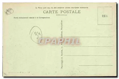 Montpellier - Le Peyrou - Widok ogólny — Wydawnictwo Nowych Galerii, n°20 — Rewers