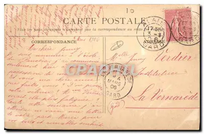 Montpellier. Zamek Wody — Fot. M. J. (zarejestrowana). — Rewers