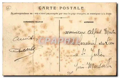 Valrèas — O Cours du Midi. O Cours dos Tivoli; — Auguste Meynard Valrèas — Verso