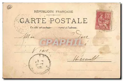 La Salvétat (Hérault) — Zakład wód mineralnych Rieumajou — wydawca nieznany — Rewers