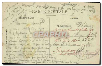 Aqueduc de Montpellier — długość 915 m — wydawca M. E. Imprimeur, Limoges — Rewers