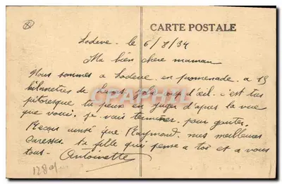 Trasa z Lodève do Lunas — Les Lacets — Wyd. Bonnet — Rewers