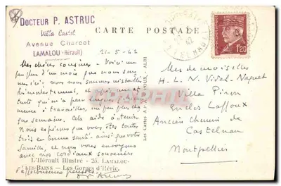 As Gorges d'Héric — Os Banhos — As Gorges d'Héric — editor L'Hérault Illustré — Verso