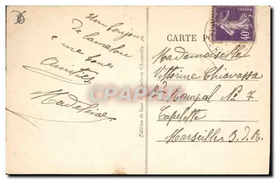 LAMALOU-les-BAINS — Ogród Usclade — Wydanie luksusowe z serii Chanardes, nr 308 — Rewers