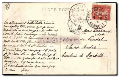 Lamalou-les-Bains — Río Orb — editor no identificado — Reverso