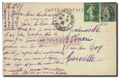 Wnętrze Hôtel des Bains — Wystawa Kolonialna w Marsylu — Kwiecień-Lipiec 1922 — Rewers