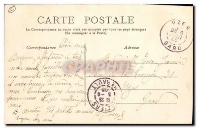 Béziers — Fontaine du Titan, autor Injalbert — M. Pons, fot. — Rewers