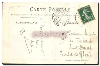 Montpellier — Zamek wodny i Rzymski Kanał — Imp. Phot. Ramblier — Rewers