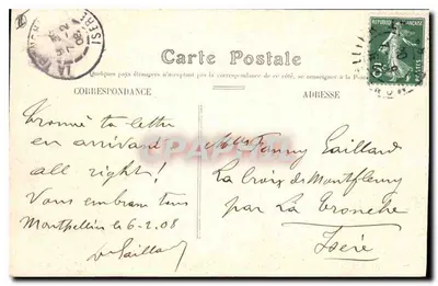 Montpellier — La Prefettura e l'Ufficio Postale — n°40 — Verso