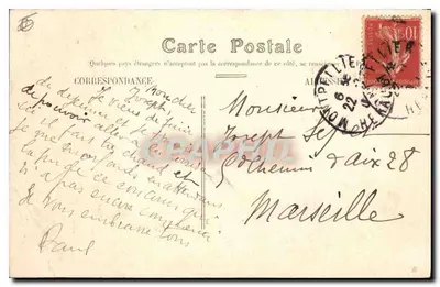 Montpellier — Square de la Gare Palavas — Wydawnictwo Paris-Montpellier — Rewers