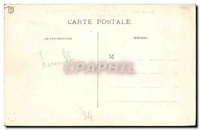 Lamalou-les-Bains — L’Orb poniżej mostu — w tle, Ciche Góry — Rewers